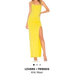 Lovers + Friends Yellow Maxi Dress